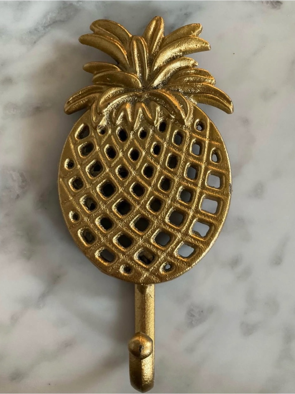 Gold Pineapple Wall Hook - Decorative Home Wall Decor